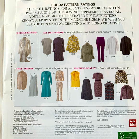 UK Burda Style Magazine issue 01/2019. - Picture 3 of 4